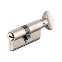 Цилиндровый механизм (личинка) 80 мм . KALE 164 SM/80 (35х10х35), ключ/вертушок, никель