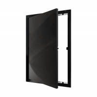 Лючок пластиковый 20х30 см нажимной, черный (L2030N Black)