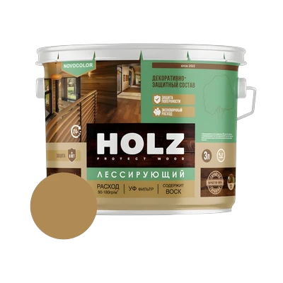 Антисептик для дерева HOLZ, бук  3 л