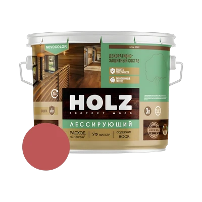 Антисептик для дерева HOLZ, рябина 3,0 л