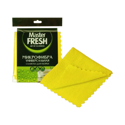 Салфетка для уборки Master Fresh 30х30 см из микрофибры, универс. 