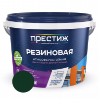 Краска Престиж резиновая водно-дисперсионная матовая, зеленая 2,4 кг