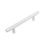 Ручка-скоба мебельная StahlBuro AP2309-128.,матовый белый хром.