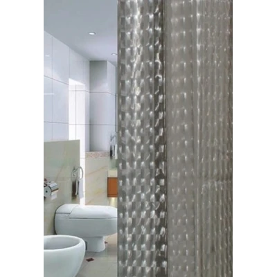 Штора для ванной Zalel 3D 180х180 см, серая