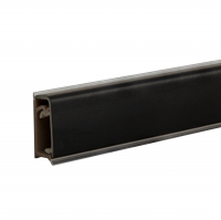 Плинтус для столешницы 25х12 мм ПВХ, Черный 3 м