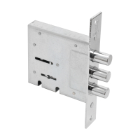 Замок врезной Булат ЗВ8-6.60.00.3(14).08, хром