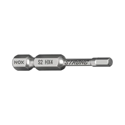 Бита Nox Strong HEX4 х 50 мм для ударного шуруповерта 2 шт (338450-2)