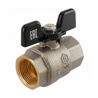 Кран шаровой Stout полнопроходной 3/4" г/г, ручка бабочка