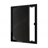 Лючок пластиковый 15х20 см нажимной, черный (L1520N Black)