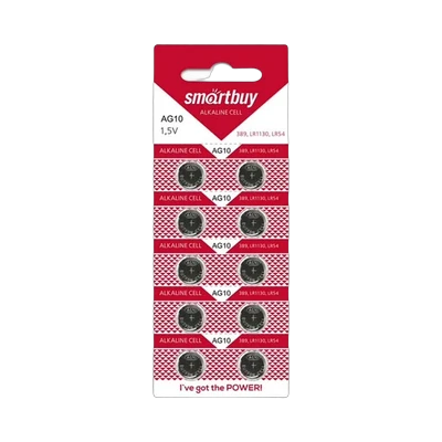 Элемент питания (батарейка) Smartbuy AG10 1 шт