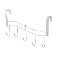 Вешалка надверная 5 крючков хром W4248-1