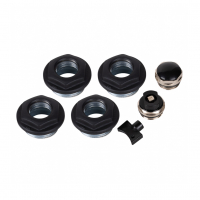 Комплект монтажный Royal Thermo 1/2", черный/серебро