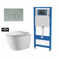 Комплект инсталляция Vieir VRQ71 + унитаз VBL-01+ кнопка VRQ73-2