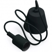 Патрон Smartbuy Е27 пластиковый со шнуром 1 м, черный