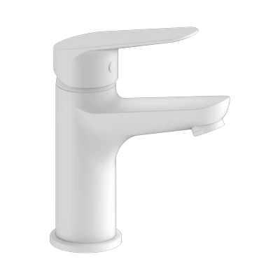 Смеситель для умывальника ESKO Kazan KZ26W white, белый