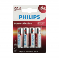 Элемент питания (батарейка) Philips Power LR06 4 шт