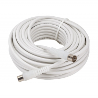 Удлинитель антенный Dori шт. TV - гн. TV, белый 15 м