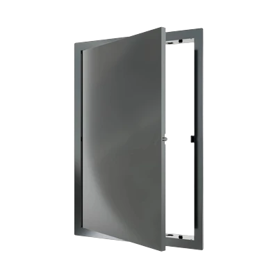 Лючок пластиковый 20х30 см нажимной, серый (L2030N Gray)