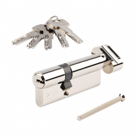 Цилиндровый механизм (личинка) Apecs SM-80(30/50С)-Z-С-Ni с вертушком, никель