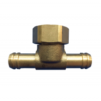 Тройник проходной со штуцером 1/2" внутренняя резьба DK-424