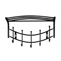 Вешалка настенная Nika Haushalt НВН1/В с полкой, черный