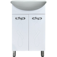 Тумба Style Line Венеция 55 + умывальник Rosa Уют/Исеть 55