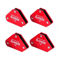 <b>Угольник</b> магнитный Elitech 5 кг, углы 45°-90°-135°, 4 шт