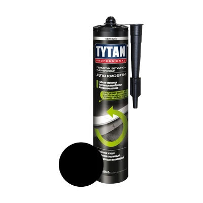 Герметик Tytan Professional для кровли битумный, черный 310 мл