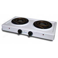 Электрическая плита Злата 214Т  настольная, 2 конфорки спиральные, белая