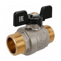 Кран шаровой Stout полнопроходной 1" ш/ш, ручка бабочка