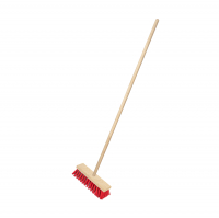 Щетка тротуарная Ремоколор деревянная 300х65 мм в сборе с черенком 1200 мм, резьбовое соединение