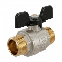 Кран шаровой Stout полнопроходной 3/4" ш/ш, ручка бабочка