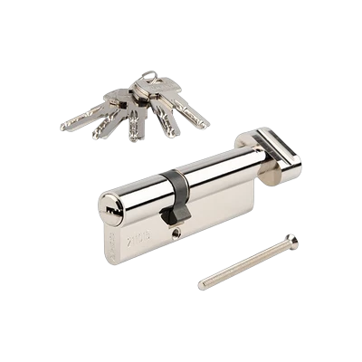 Цилиндровый механизм (личинка) Apecs SM-90(35С/55)-Z-C-NI с вертушком, никель