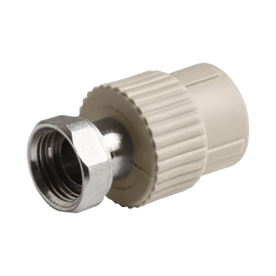 Муфта с накидной гайкой 20 х 3/4" Tebo, серая