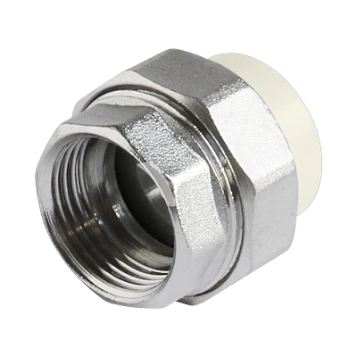Американка Ø25 х  3/4" внутренняя резьба Tebo серая