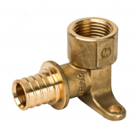 Угольник аксиальный Stout настенный 20x1/2" с креплением