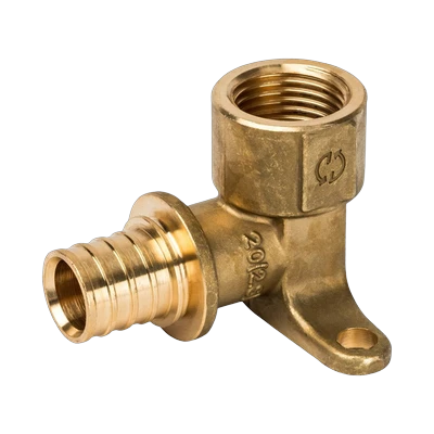 Угольник аксиальный Stout настенный 20x1/2" с креплением