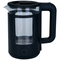 Чайник электрический Oasis K-17GPB 2,0 л,черный/стекло