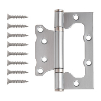 Петля без врезки Avers 100х75х2,5-B2 NIS,никель