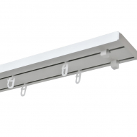 Карниз Волшебная палочка 2-х рядный 3,2 м, Белый