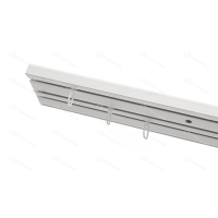 Карниз  Волшебная палочка  3-х ряд прямой 2,4м,Белый