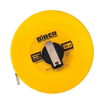 Мерная лента Biber фиберглассовая 30 м (40213)