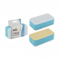 Губка для мытья ванной Рыжий кот 2 в 1