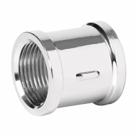 Муфта латунная хром  3/4"