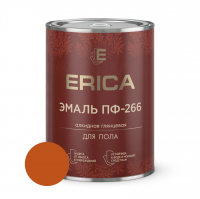 Эмаль для пола Erica ПФ-266 алкидная, желто-коричневая 0,8 кг