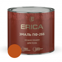 Эмаль для пола Erica ПФ-266 алкидная, желто-коричневая 1,8 кг