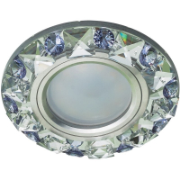 Спот Fametto DLS-L123 хром/прозрачный/фиолетовый