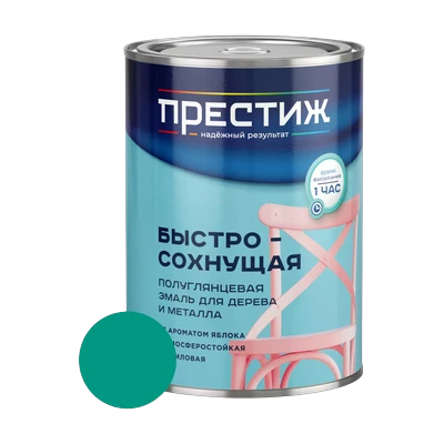 Эмаль акриловая Престиж с ароматом яблока, бирюза 0,9 кг