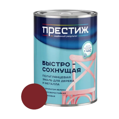 Эмаль акриловая Престиж с ароматом яблока, вишневая 0,9 кг