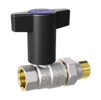 Кран шаровой LD 1/2" со сгоном, г/ш, Т-образная рукоятка